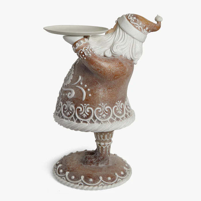 Christmas Ornaments Resin Santa Claus with Gingerbread House