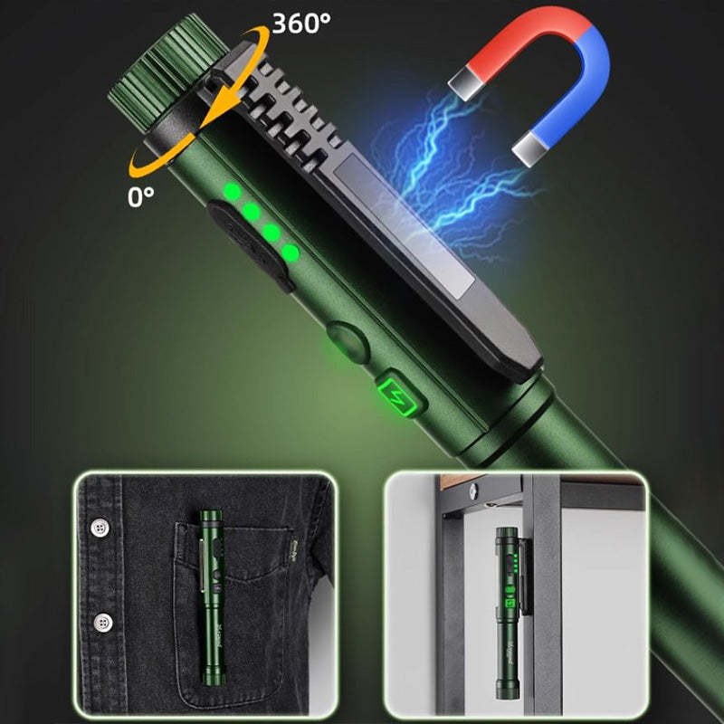 Multifunctional Pen-Shaped Strong Magnetic Work Light