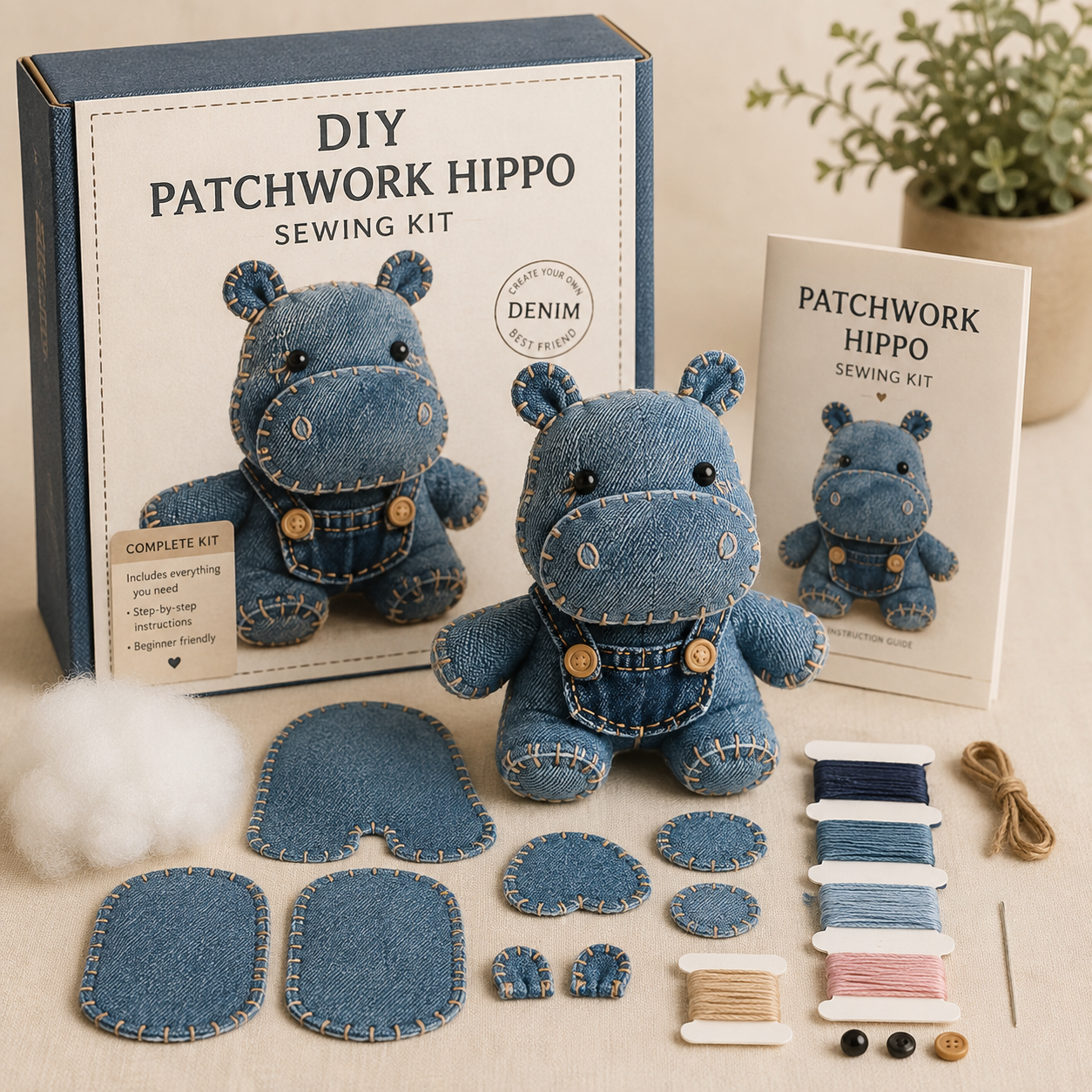 Patchwork Animal DIY Sewing Kit