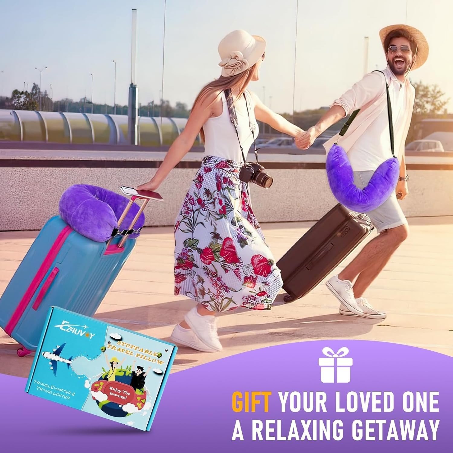 🏆Flash Sale⚡ 50K+ SOLD! Almost Gone💥Stuffable Travel Neck Pillow