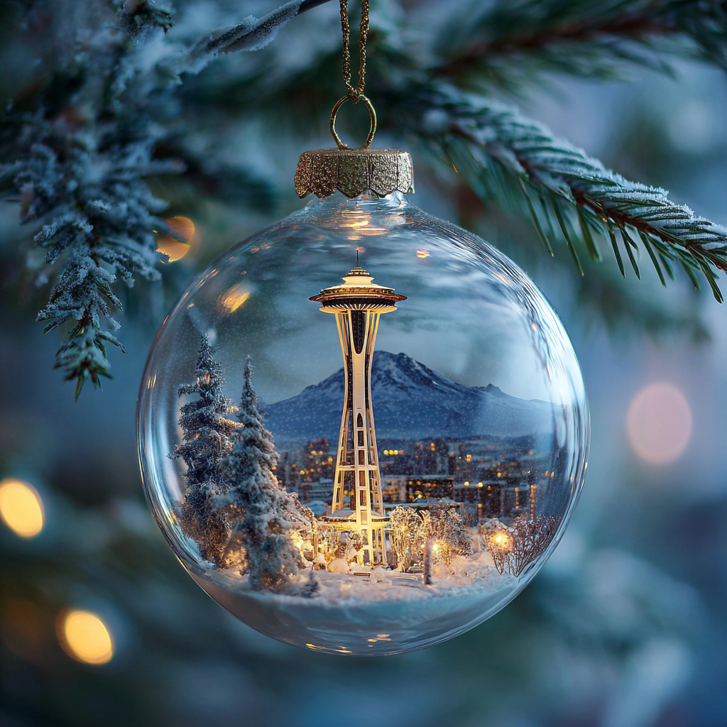 American Landmark Christmas Ornaments