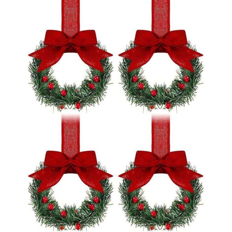 🔥$6.99 Today Only⚡ 50K+ SOLD! Almost Gone-💥🎁Christmas Mini Window Wreaths