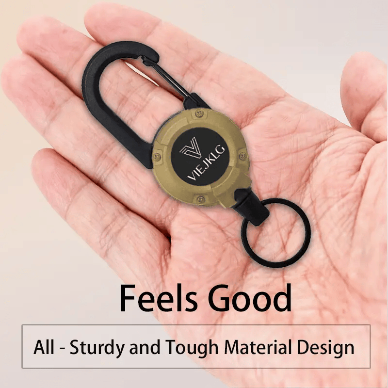 🏆Limited Sale Buy 1 Get 1 Free🎁3 In 1 New Multifunctional Retractable Pull Reel Carabiner Keychain