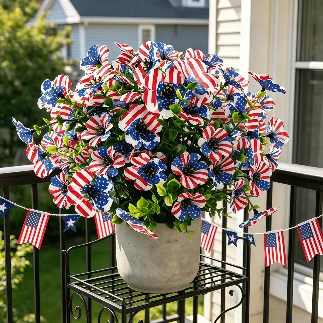 🔥Hot Sale 60% Off 🔥 Patriotic Red White Blue Artificial Flowers💐