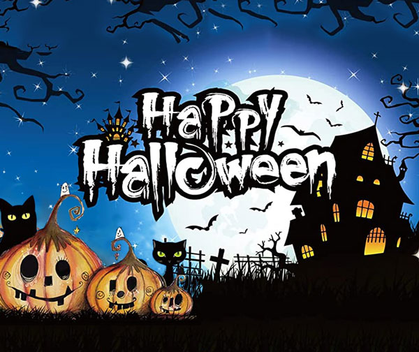 (This style has a US warehouse and can be delivered in 3-5 days)7' x 16'  Scray O Lantern Three Scary Pumpkins Garage Door Mural