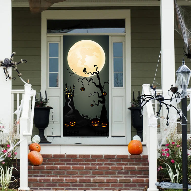 Scary Tree Door Mural