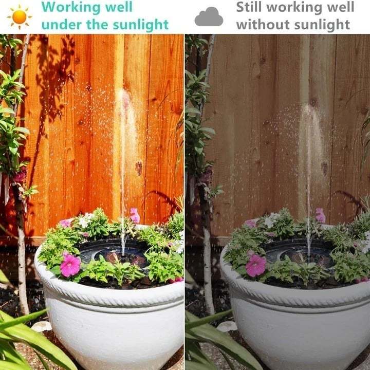 2025 Upgraded Solar-Powered Bird Fountain Kit