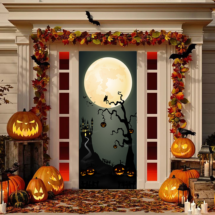 Scary Tree Door Mural