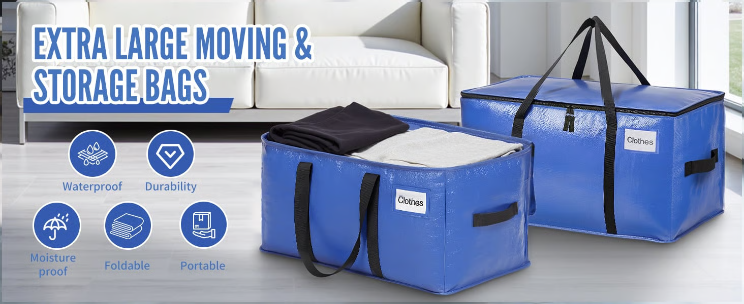Extra Heavy-Duty Moving Storage Bag