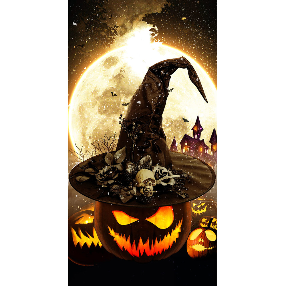 Magic Pumpkin Front Door Cover Banner