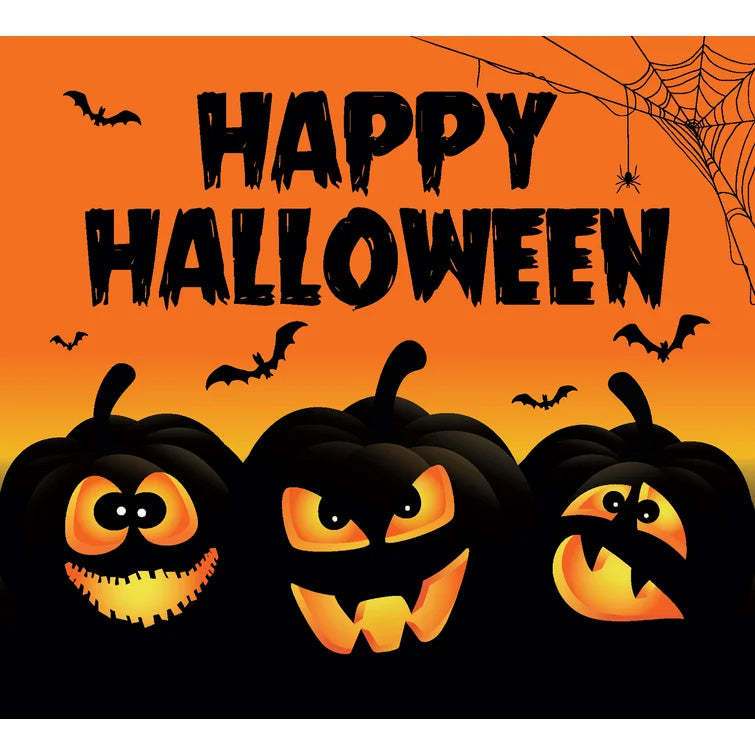 7' x 8' Happy Halloween Lanterns Garage Door Mural