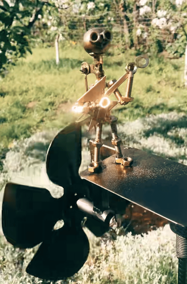 Handmade Metal Rock Band Windmill