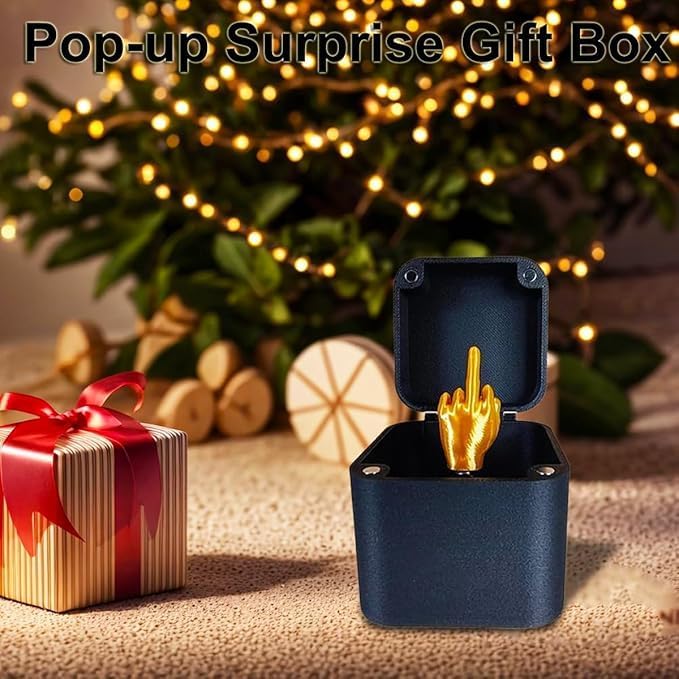 Finger in a Box Funny Gifts Pop Up Inappropriate White Elephant Idea