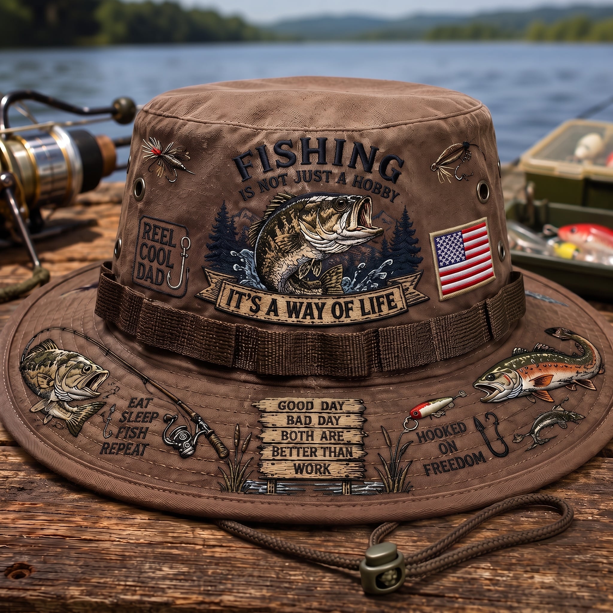 Last Day Promo: 50% OFF 🎣 Fishing Is a Way of Life Boonie Hat