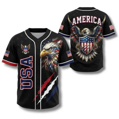 🦅Anniversary All-Over Print Patriotic Baseball Jersey