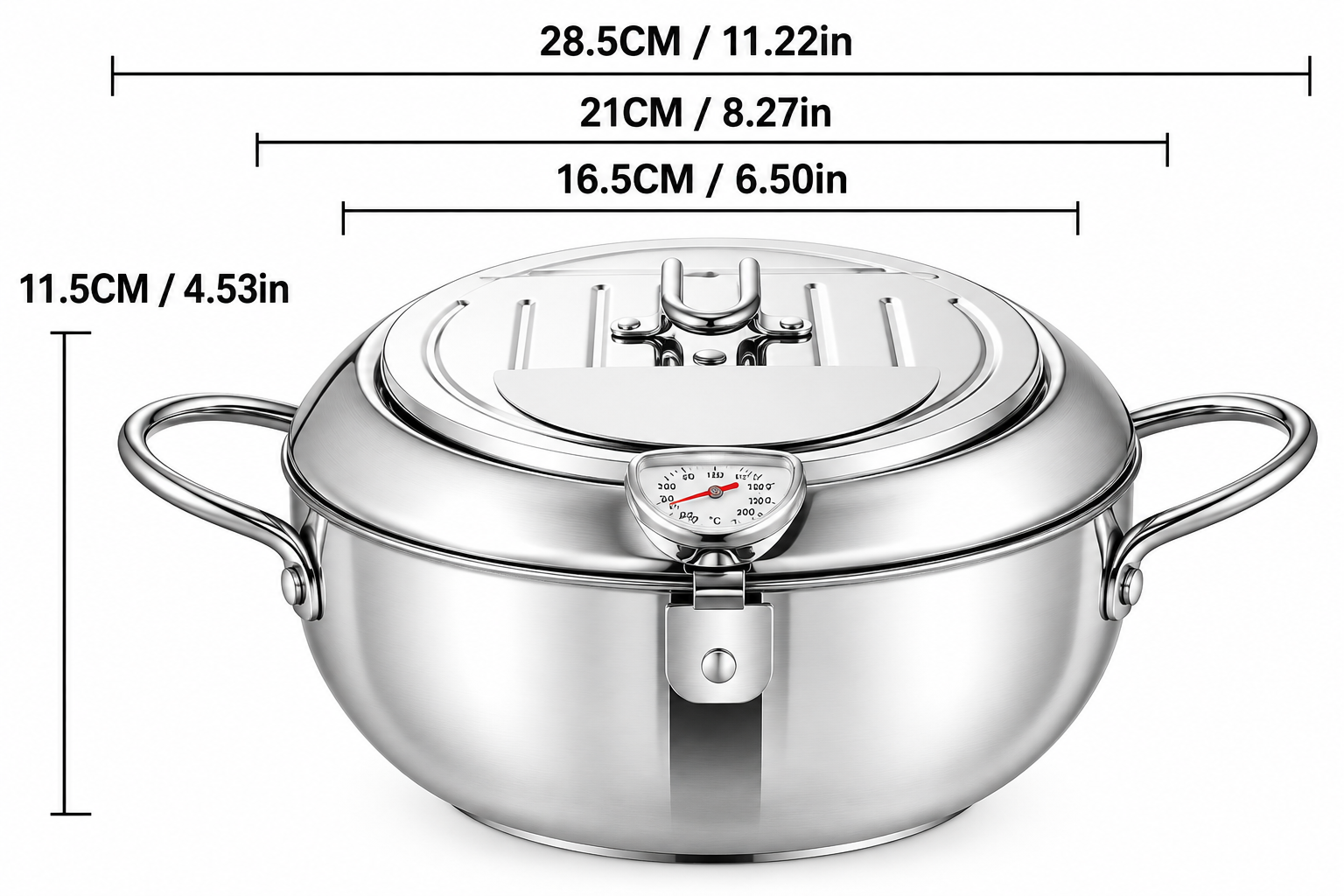 Multi-Fryer Pan with Removable Oil-Drain Rack