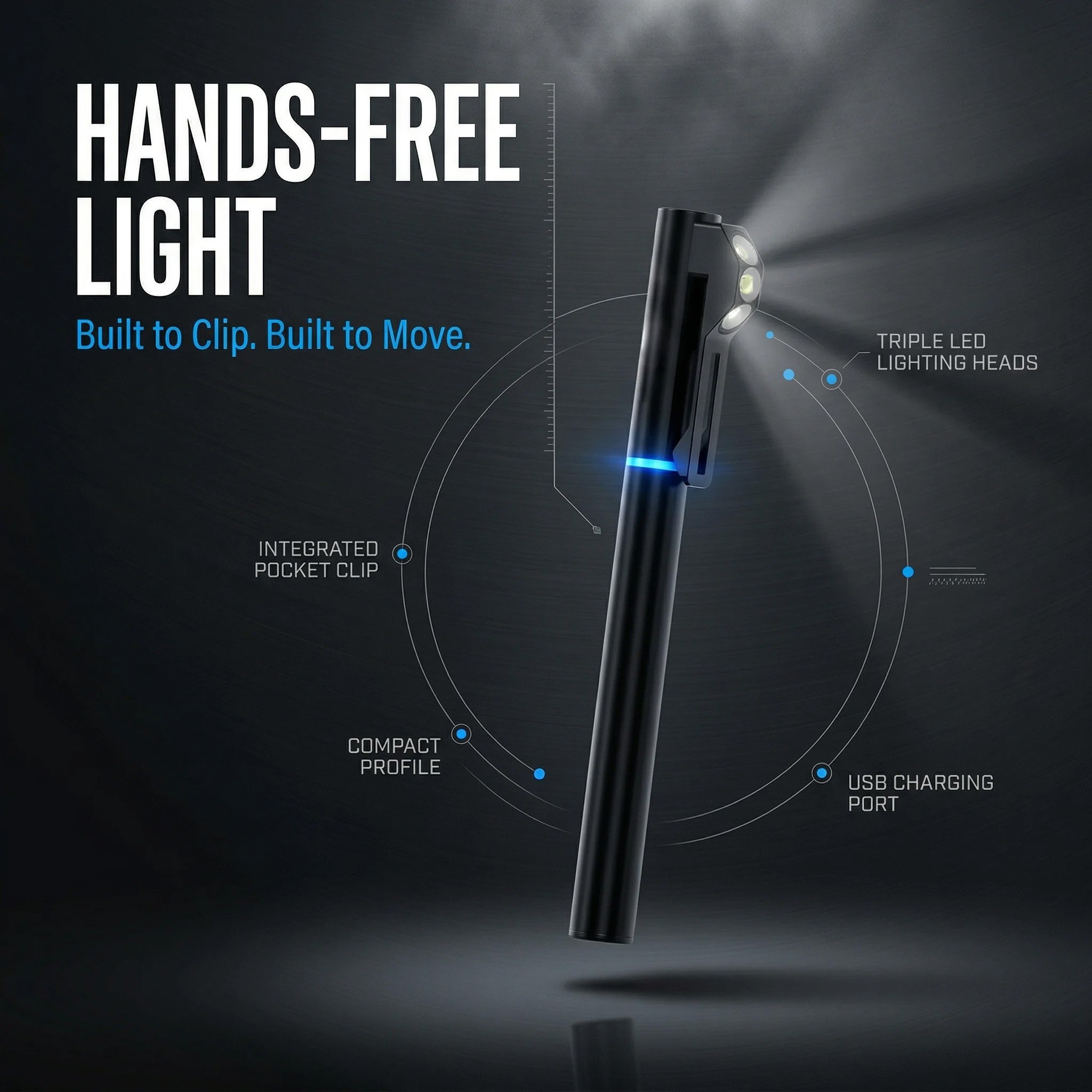 💡 Ultimate Hands-Free Wearable Safety Light