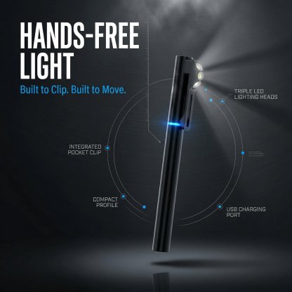 💡 Ultimate Hands-Free Wearable Safety Light