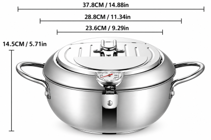 Multi-Fryer Pan with Removable Oil-Drain Rack