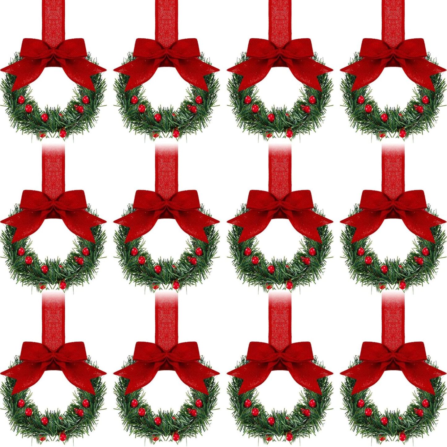 🔥$6.99 Today Only⚡ 50K+ SOLD! Almost Gone-💥🎁Christmas Mini Window Wreaths