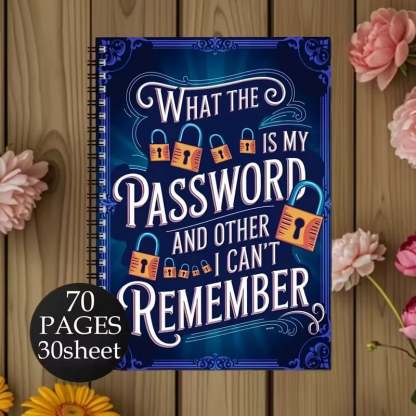 🔥Last Day 49% OFF - 📅Funny Password Notebook - Spiral Bound