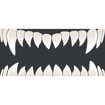 7' x 16' Cream White and Black Double Car Halloween Garage Door Banner