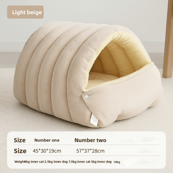 🐈Removable and Washable Winter Closed-off Cat Bed💝