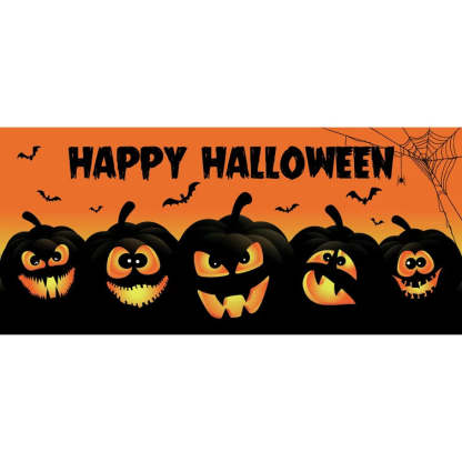 7' x 8' Happy Halloween Lanterns Garage Door Mural
