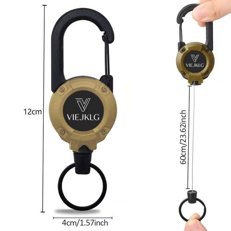 🏆Limited Sale Buy 1 Get 1 Free🎁3 In 1 New Multifunctional Retractable Pull Reel Carabiner Keychain