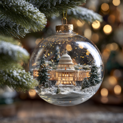 American Landmark Christmas Ornaments