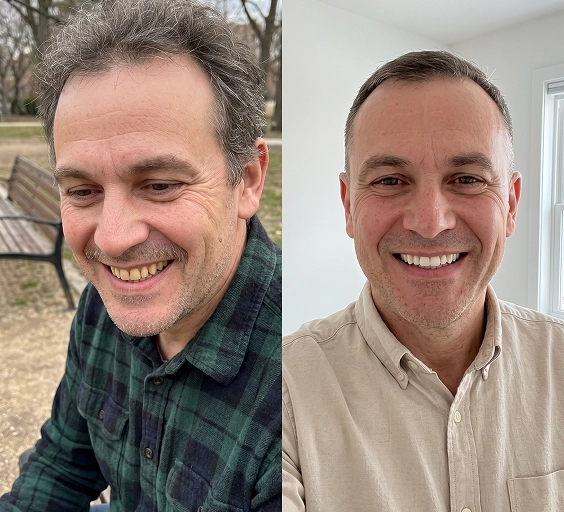 Verified user with a brighter, whiter smile after using Asuno