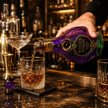 🔮 Witch’s Poison Halloween Liquor Bottle
