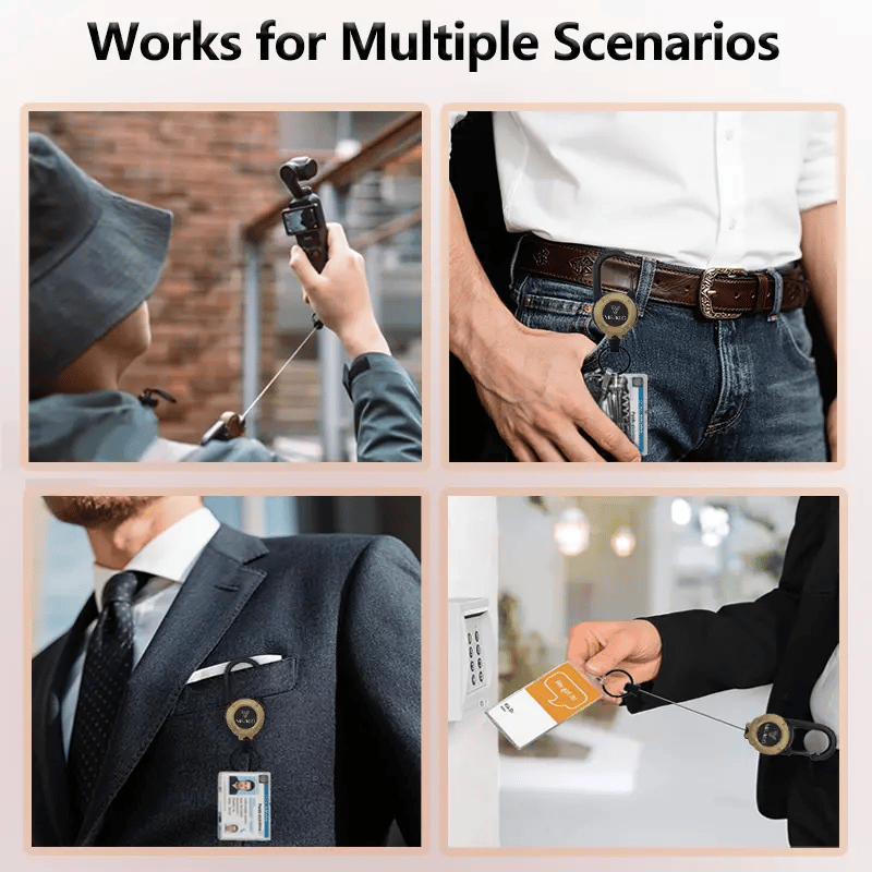 🏆Limited Sale Buy 1 Get 1 Free🎁3 In 1 New Multifunctional Retractable Pull Reel Carabiner Keychain