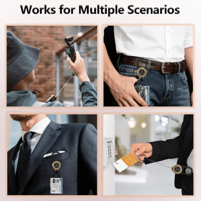 🏆Limited Sale Buy 1 Get 1 Free🎁3 In 1 New Multifunctional Retractable Pull Reel Carabiner Keychain