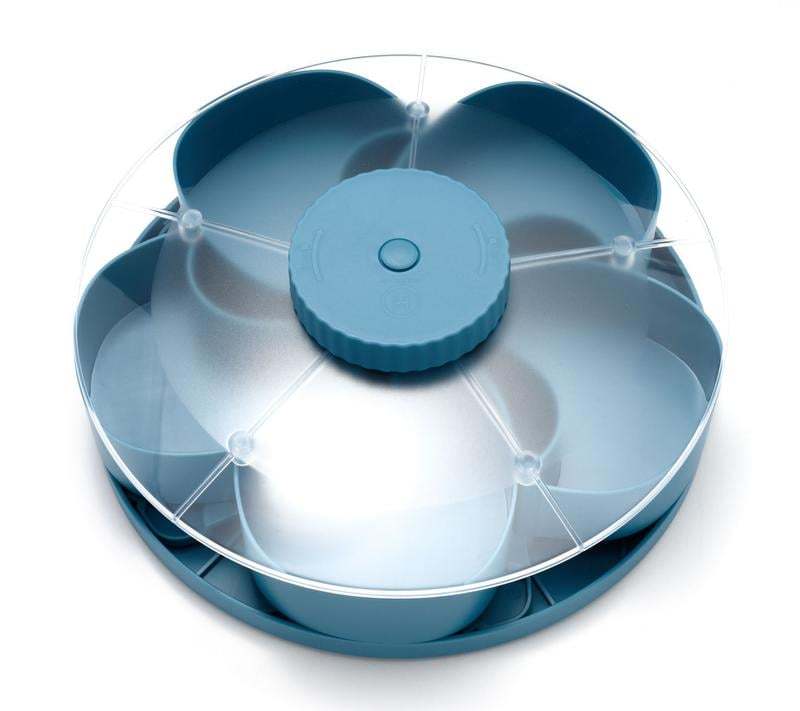 Divided Serving Tray That Spins – Perfect for Snacks, Dips & Party Appetizers