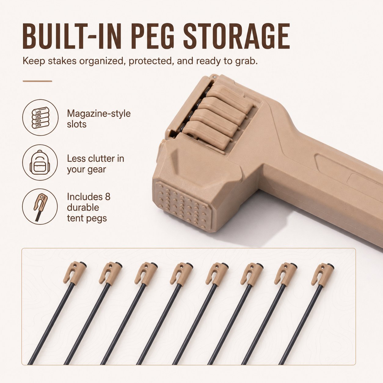 Tactical Multi-Functional Tent Hammer