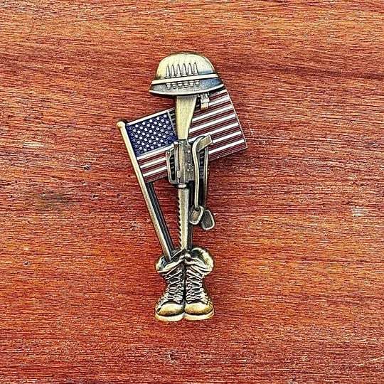 Handmade Soldier Memorial Pin