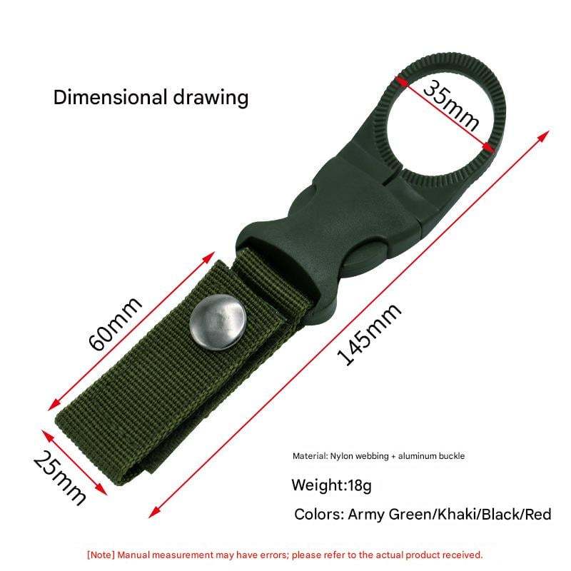 Nylon Water Bottle Buckle Holder Hook (4 Colors/Set)