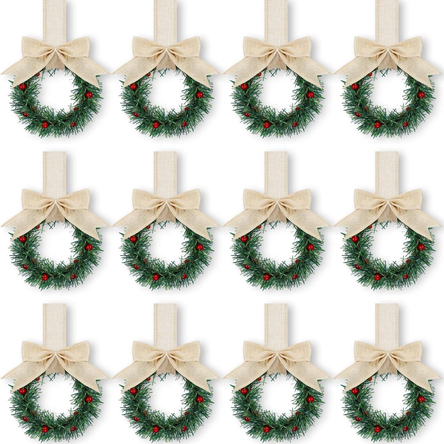 🔥$6.99 Today Only⚡ 50K+ SOLD! Almost Gone-💥🎁Christmas Mini Window Wreaths