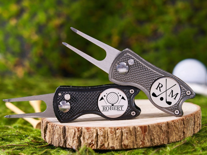 Personalized Golf Divot Tool With Ball Marker,Custom Retractable Divot Tool TH10 898205
