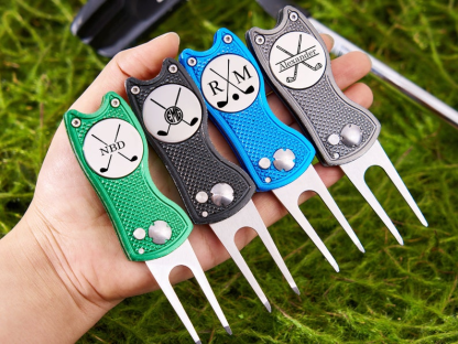 Personalized Golf Divot Tool With Ball Marker,Custom Retractable Divot Tool TH10 898205