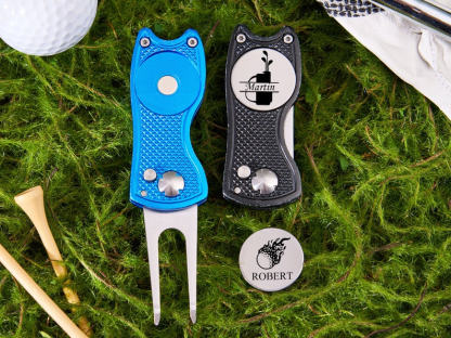 Personalized Golf Divot Tool With Ball Marker,Custom Retractable Divot Tool TH10 898205