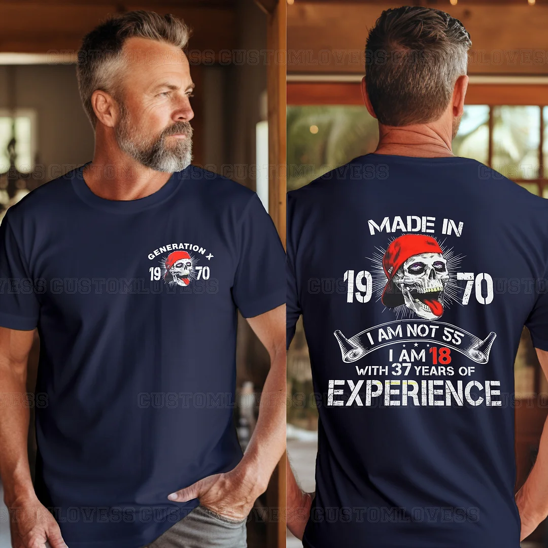 Custom Made In 19xx Skull T-shirt