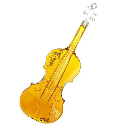 Craft Bottle Violin Glass Bottle High-End Whisky Violin Decanter Wine Whiskey Decanter Bottle Set