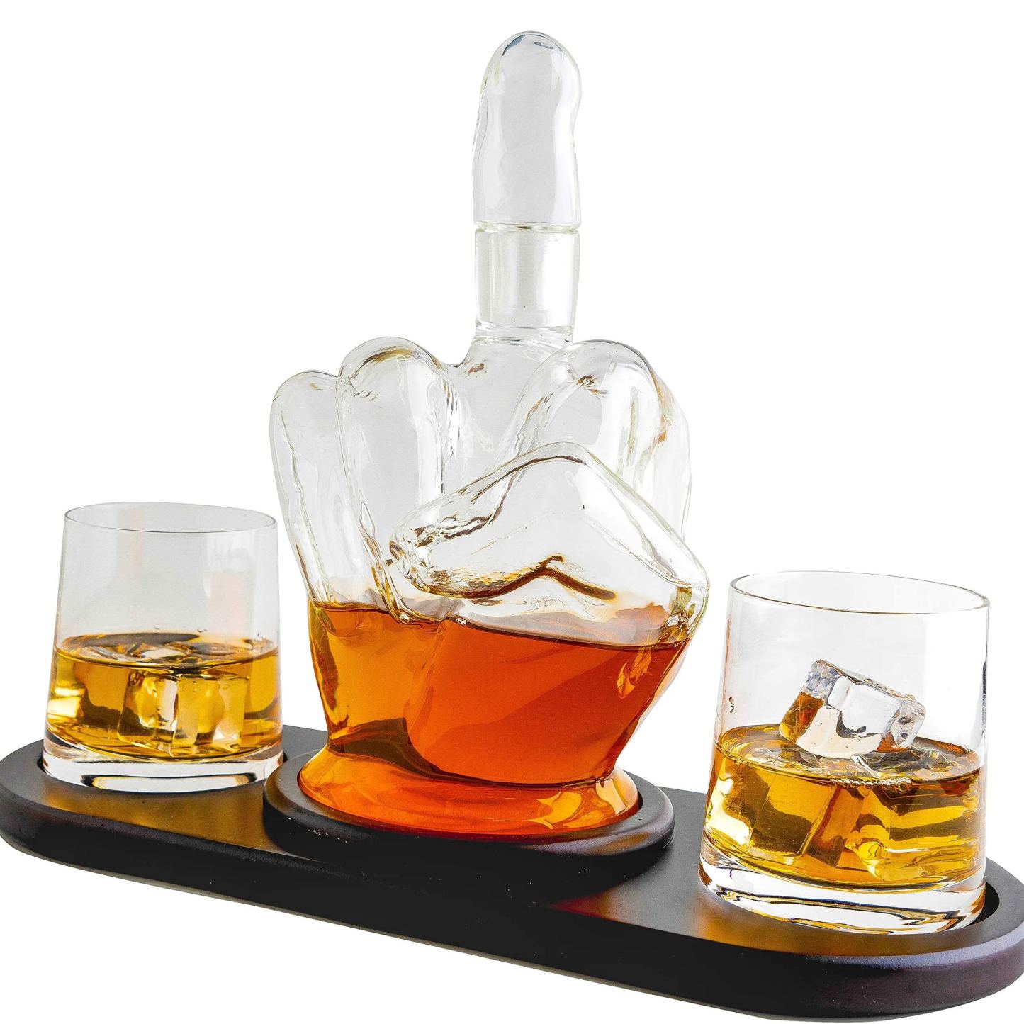 Middle Finger Decanter Novelty Whiskey & Wine Decanter Set