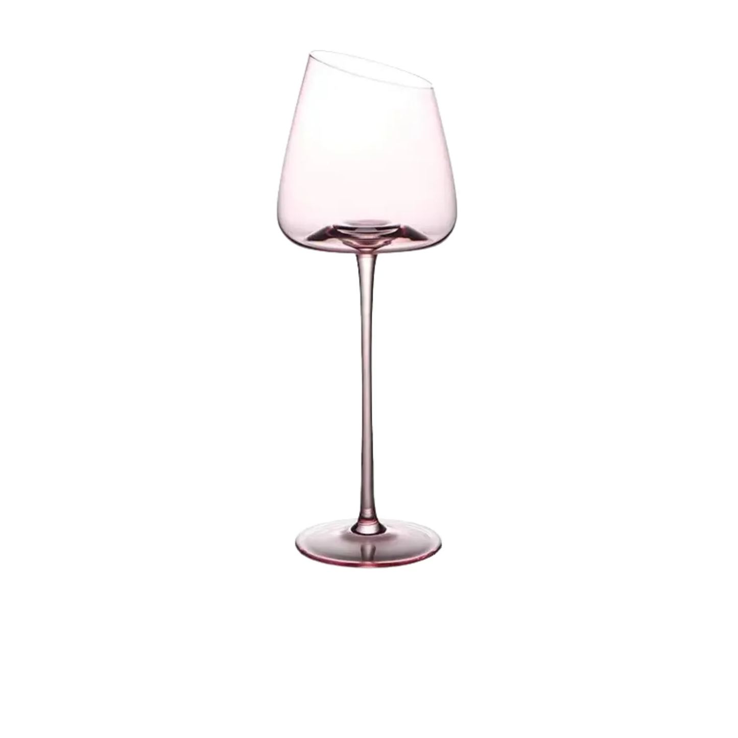Pink Flamingo Slanted Lipstick Wine Glass Sweet Wine Glass High Value Luxury Home Goblet Wine Champagne Glass Cup Wedding Gift-Wildvoy