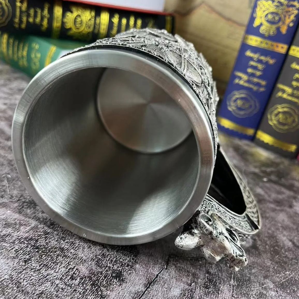 Medieval Vintage Beer Cup Personalized Viking Mug Large Capacity Retro Water Cup Norse Mythology Coffee Cup-Wildvoy