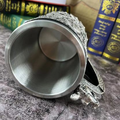 Medieval Vintage Beer Cup Personalized Viking Mug Large Capacity Retro Water Cup Norse Mythology Coffee Cup-Wildvoy