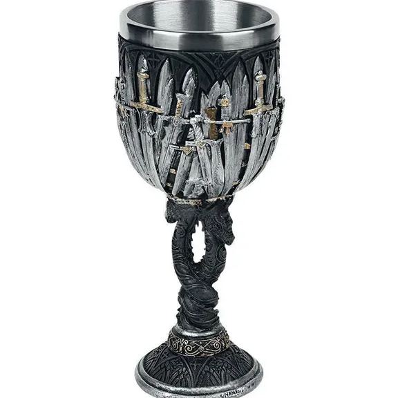 Medieval Viking Mug 3D Gothic Sculpture Beer Mugs Vintage Goblet Pewter Tankards