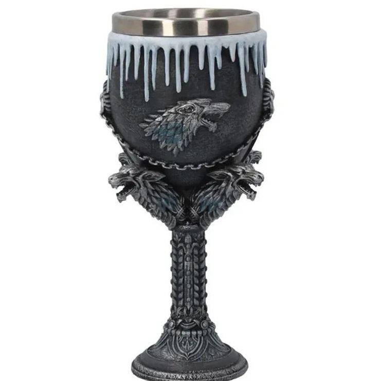 Medieval Viking Mug 3D Gothic Sculpture Beer Mugs Vintage Goblet Pewter Tankards